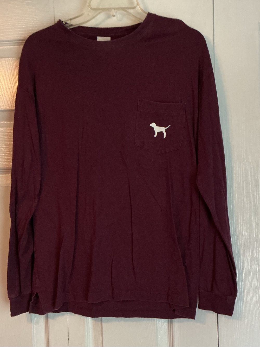 PINK Victoria's Secret Crewneck Tee - Maroon